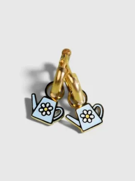 Colgantes con forma de regadera de Pierced Co para pendientes Huggie