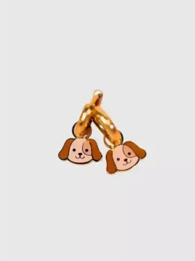 Colgantes de perrito para pendientes Huggie