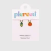 Colgantes «Vaina de guisante» y «Tomate» de Pierced Co para pendientes Huggie