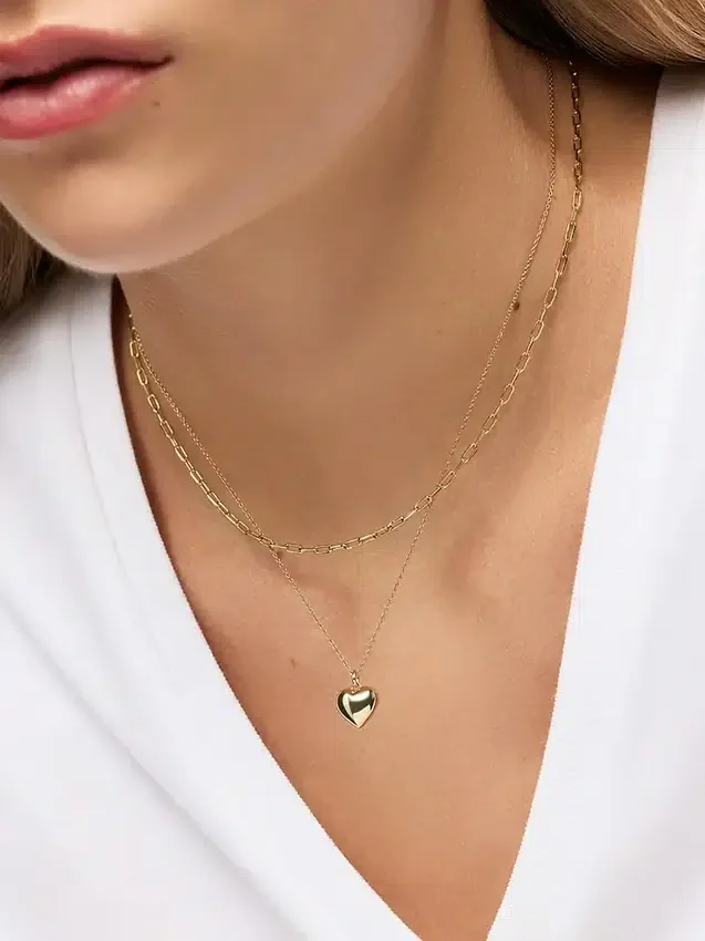 Collar con corazón pequeño de Ana Luisa Lev