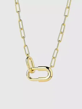 Collar de cadena grande de oro «Blake» de Ana Luisa