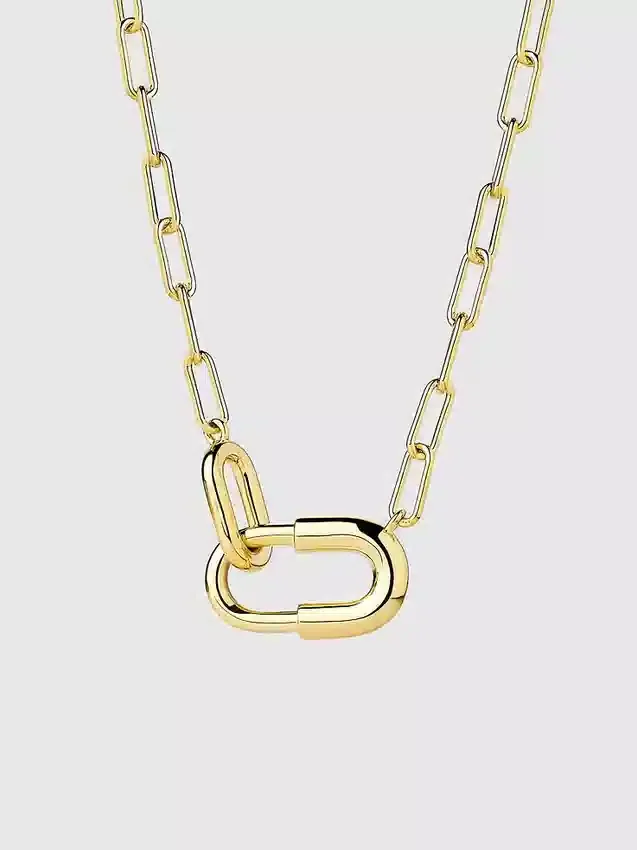 Collar de cadena grande de oro «Blake» de Ana Luisa