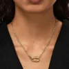 Collar de cadena grande de oro «Blake» de Ana Luisa
