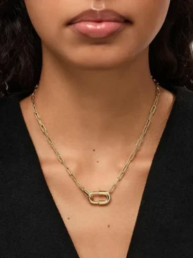 Collar de cadena grande de oro «Blake» de Ana Luisa
