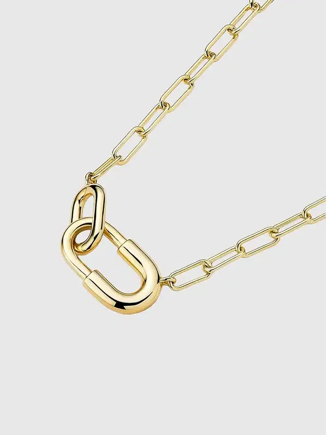 Collar de cadena grande de oro «Blake» de Ana Luisa