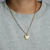 Collar «Small Ribbed Heart of Gold» de Hart