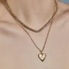 Collar «Small Ribbed Heart of Gold» de Hart
