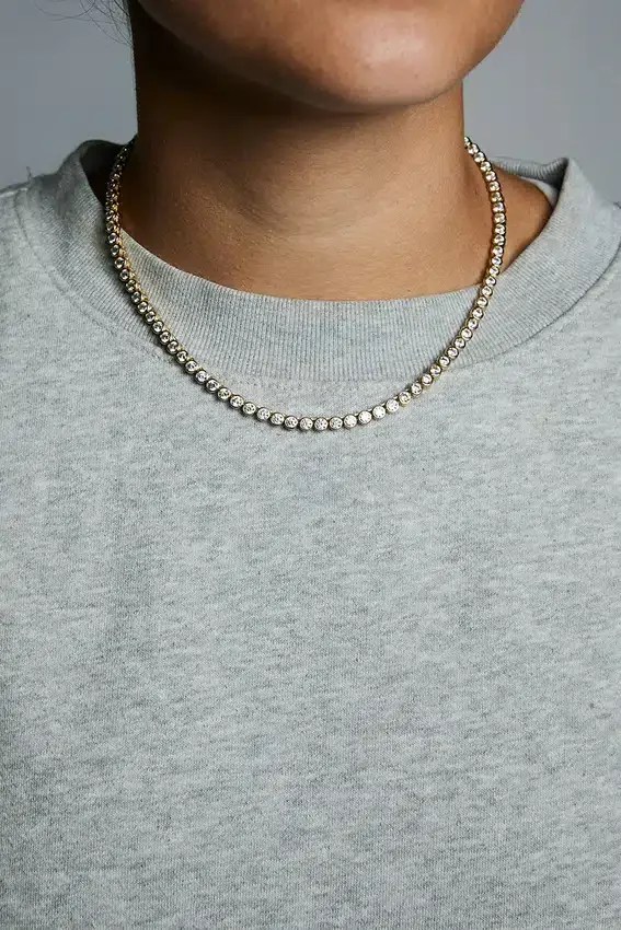Collar «Tennis» con engaste de Hart
