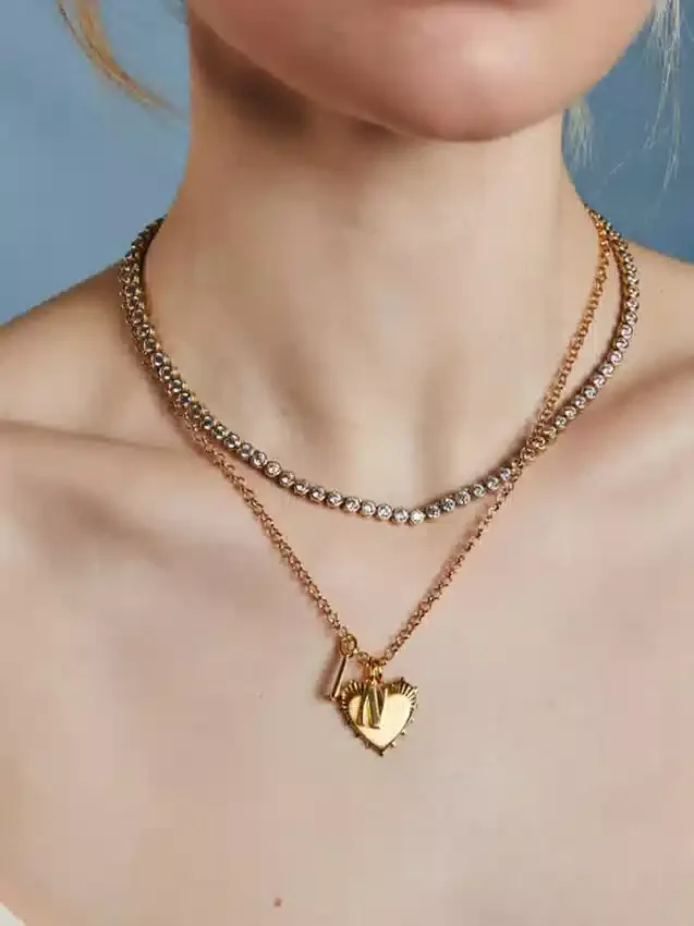 Collar «Tennis» con engaste de Hart