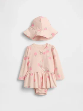 Conjunto de baño con camiseta protectora «Baby Strawberry»