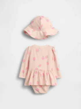 Conjunto de baño con camiseta protectora «Baby Strawberry»