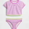 Conjunto de baño de dos piezas con camiseta protectora para niños