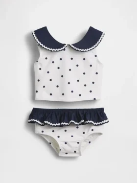 Conjunto de baño de dos piezas estilo marinero para bebés y niños pequeños