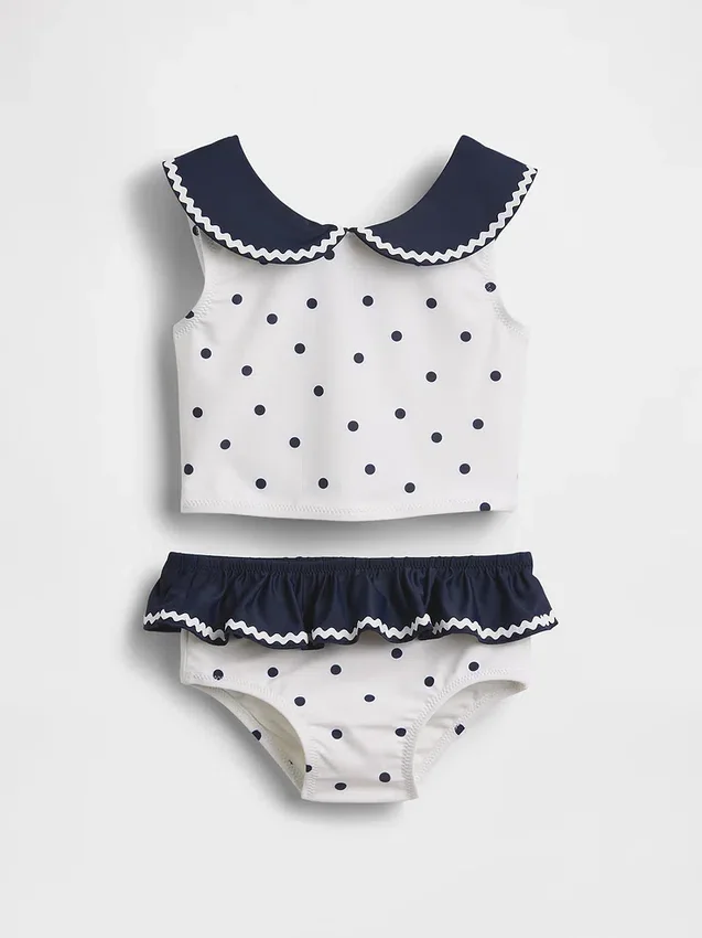Conjunto de baño de dos piezas estilo marinero para bebés y niños pequeños