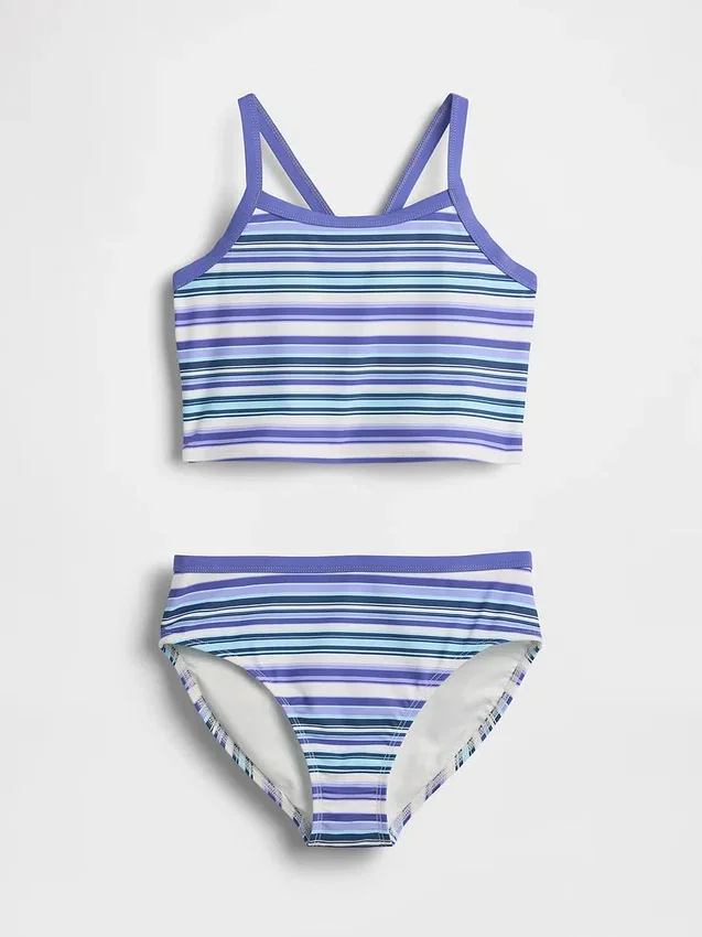 Conjunto de baño de dos piezas para niña tipo tankini