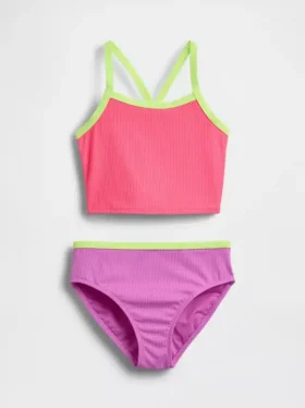 Conjunto de baño de dos piezas para niña tipo tankini
