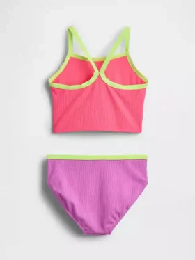 Conjunto de baño de dos piezas para niña tipo tankini
