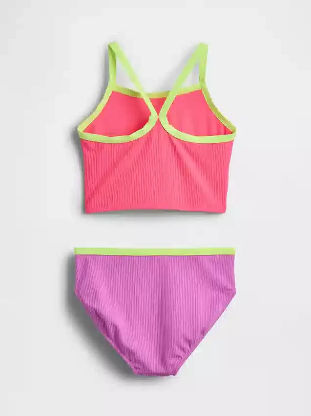 Conjunto de baño de dos piezas para niña tipo tankini