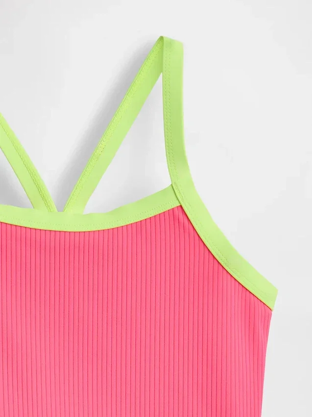 Conjunto de baño de dos piezas para niña tipo tankini