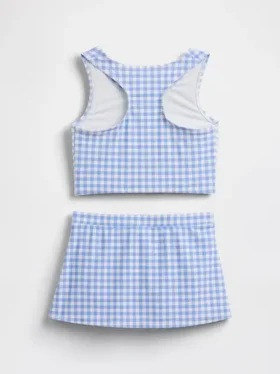 Conjunto de baño para niña con tankini y falda-pantalón