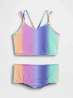 Conjunto de baño para niña con tankini y pantalones cortos