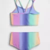 Conjunto de baño para niña con tankini y pantalones cortos