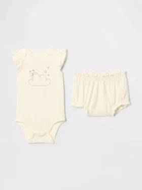 Conjunto de body con osito Supima® para bebé