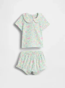Conjunto de body «Peter Pan» de punto fino para bebé