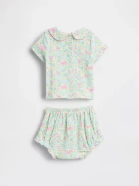 Conjunto de body «Peter Pan» de punto fino para bebé