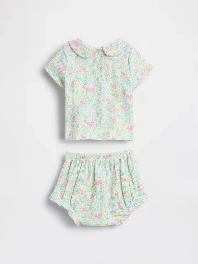 Conjunto de body «Peter Pan» de punto fino para bebé