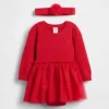 Conjunto de body y vestido de tul para bebé