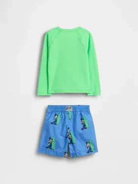 Conjunto de camiseta de protección solar y bañador GAP × Disney para Bebé y Niño