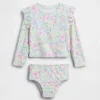 Conjunto de dos piezas de traje de baño con camiseta protectora para Bebé y Niño
