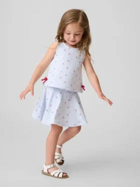 Conjunto de falda-pantalón con lazo Vintagesoft para Bebé y Niño