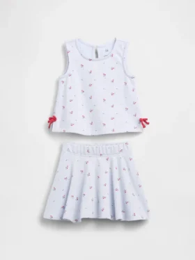 Conjunto de falda-pantalón con lazo Vintagesoft para Bebé y Niño