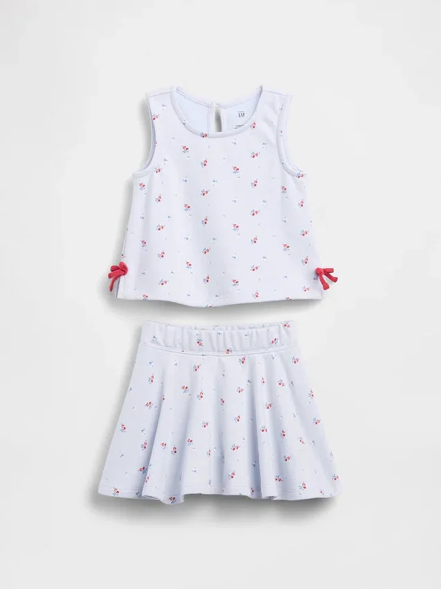 Conjunto de falda-pantalón con lazo Vintagesoft para Bebé y Niño