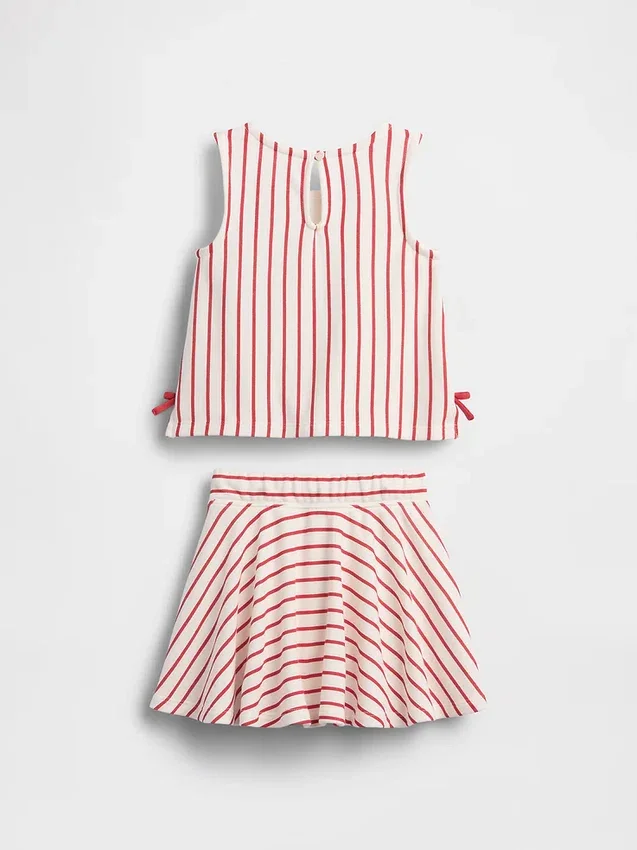 Conjunto de falda-pantalón con lazo Vintagesoft para Bebé y Niño