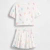 Conjunto de falda-pantalón para bebés y niños