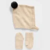 Conjunto de gorro con pompón y manoplas CashSoft para bebés y niños pequeños