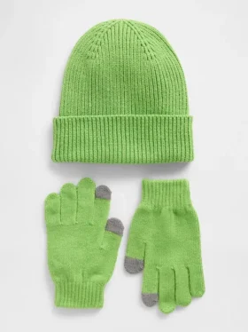 Conjunto de gorro y guantes para niños