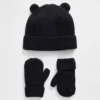 Conjunto de gorro y manoplas «CashSoft Bear» para bebés y niños pequeños