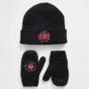 Conjunto de gorro y manoplas con el logotipo de Spider-Man para bebés y niños