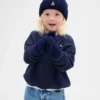 Conjunto de gorro y manoplas de punto trenzado CashSoft para Bebé y Niño