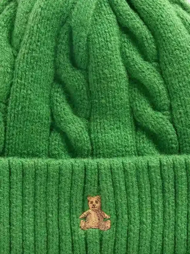 Conjunto de gorro y manoplas de punto trenzado CashSoft para Bebé y Niño