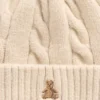 Conjunto de gorro y manoplas de punto trenzado CashSoft para Bebé y Niño