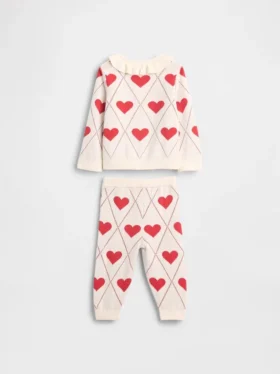 Conjunto de jerséis con cuello de volantes para bebé