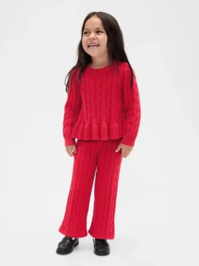 Conjunto de jerséis de punto trenzado para bebés y niños pequeños