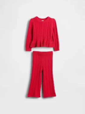 Conjunto de jerséis de punto trenzado para bebés y niños pequeños