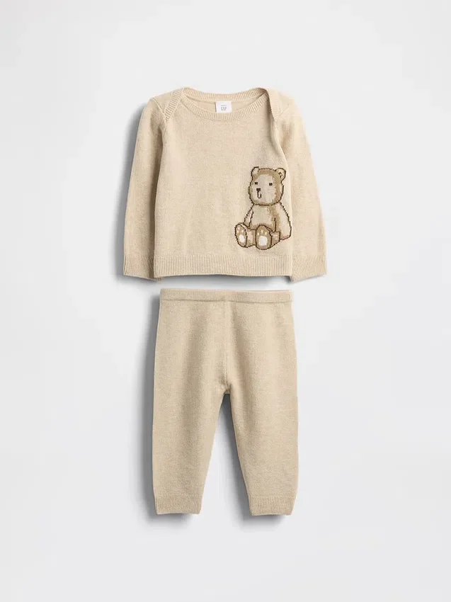 Conjunto de jerséis para bebé CashSoft con el oso Brannan