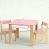 Conjunto de mesa y 2 sillas para niños pequeños